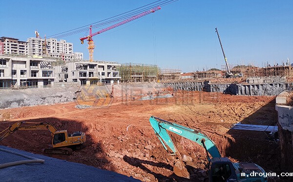 建筑地下停车场自钻式锚杆用作抗浮锚杆